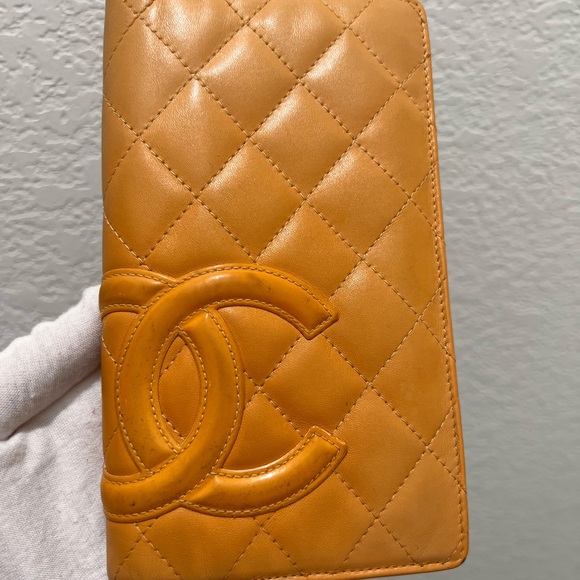 Chanel Camel Quilted Leather Wallet - Picture 1 of 7